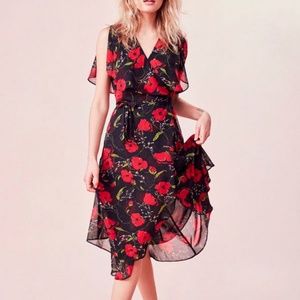 Urban Outfitters Kimchi Blue Floral Midi Dress XS